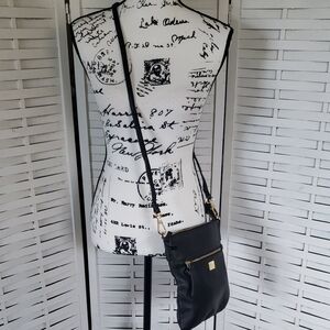 Kooba Black Small Pebble Leather Crossbody Bag